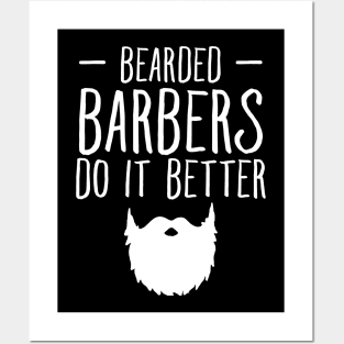 Bearded barbers do it better Posters and Art